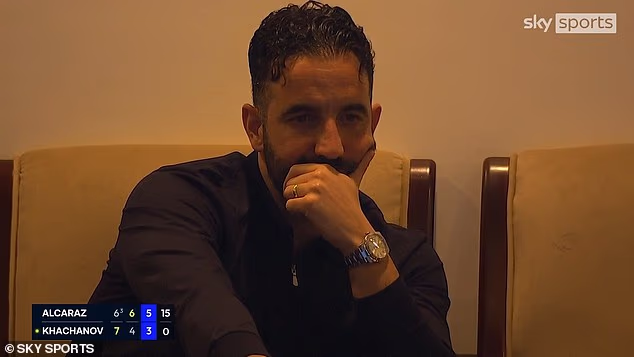 Ruben Amorim gleda Carlosa Alcaraza na Qatar Openu, šest tjedana nakon ‘isplate od 12 milijuna funti’ bivšeg šefa Man Uniteda