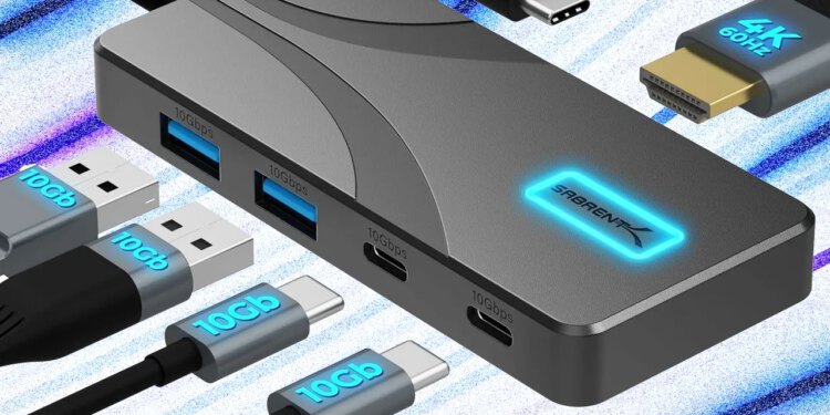 Sabrent 5-u-1 USB-C priključna stanica sa 100 W snage isporuke pada na 15 USD nakon kupona