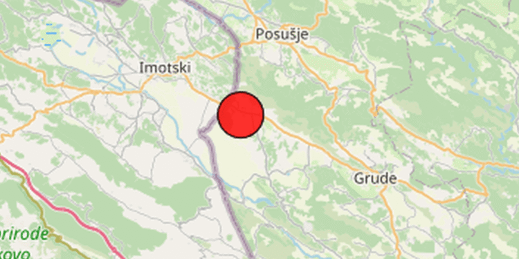 Slab potres kod Imotskog – DALMACIJA DANAS