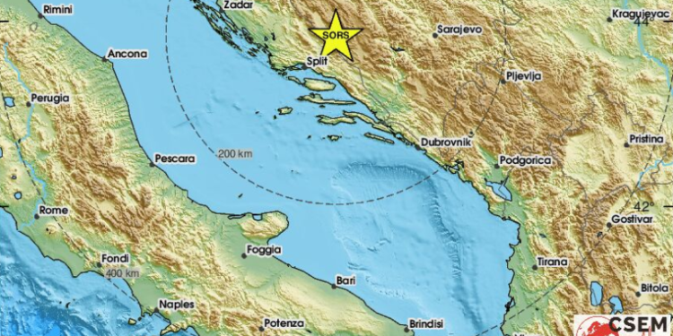 Snažan potres u Dalmaciji, ljudi u panici: ‘Zvone crkvena zvona’