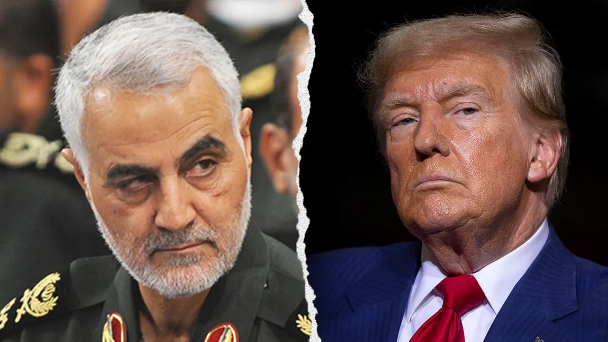 Iranski general Qasem Soleimani, lijevo, bivši predsjednik Donald Trump, desno