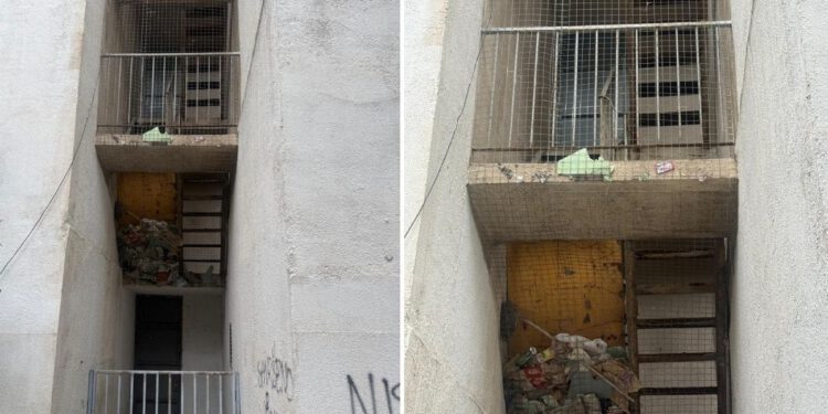 Sramotni prizori: Evakuacijski put postao smetlište