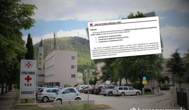 Što je mostarski Dom zdravlja uradio u zadnjih 5 godina po preporukama federalnih revizora?