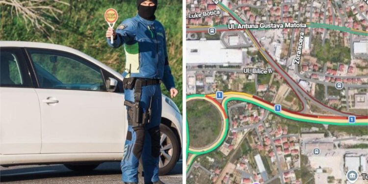 Sve se crveni! Pogledajte situaciju na prilazu Splitu i Solinu zbog nesreće. Srećom, nema ozlijeđenih osoba