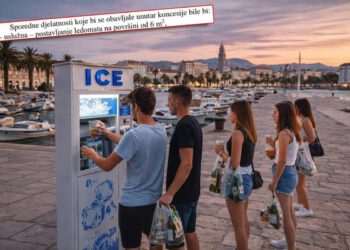 TURISTI, NE BRINITE! Prije zabrane noćne prodaje alkohola, splitska vlast je izglasala postavljanje ledomata za hlađenje brlje na rivi