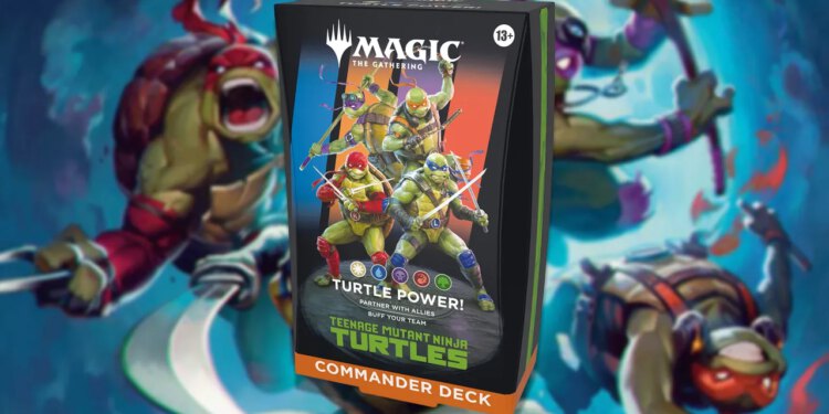 The Gatheringov špil Turtle Power Commander prepun je klasičnih referenca za igranje