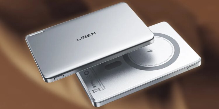 Ultra tanka Lisen 5,000 Mah Qi2 certificirana bežična magnetna baterija za napajanje pada na 16,99 USD