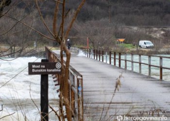 Zbog obilnih padalina očekuje se porast vodostaja rijeka u Hercegovini