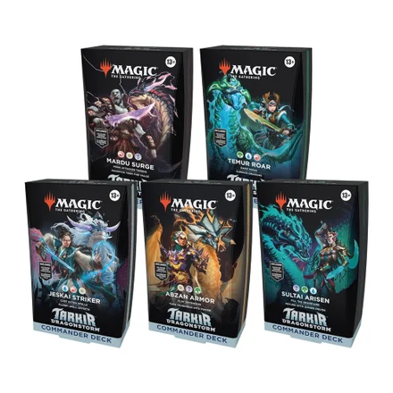 Magic: The Gathering Tarkir: Dragonstorm - Commander Deck Bundle - uključuje svih 5 špilova