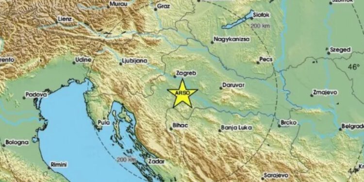 Potres pogodio središnju Hrvatsku: Epicentar 23 km od Velike Gorice