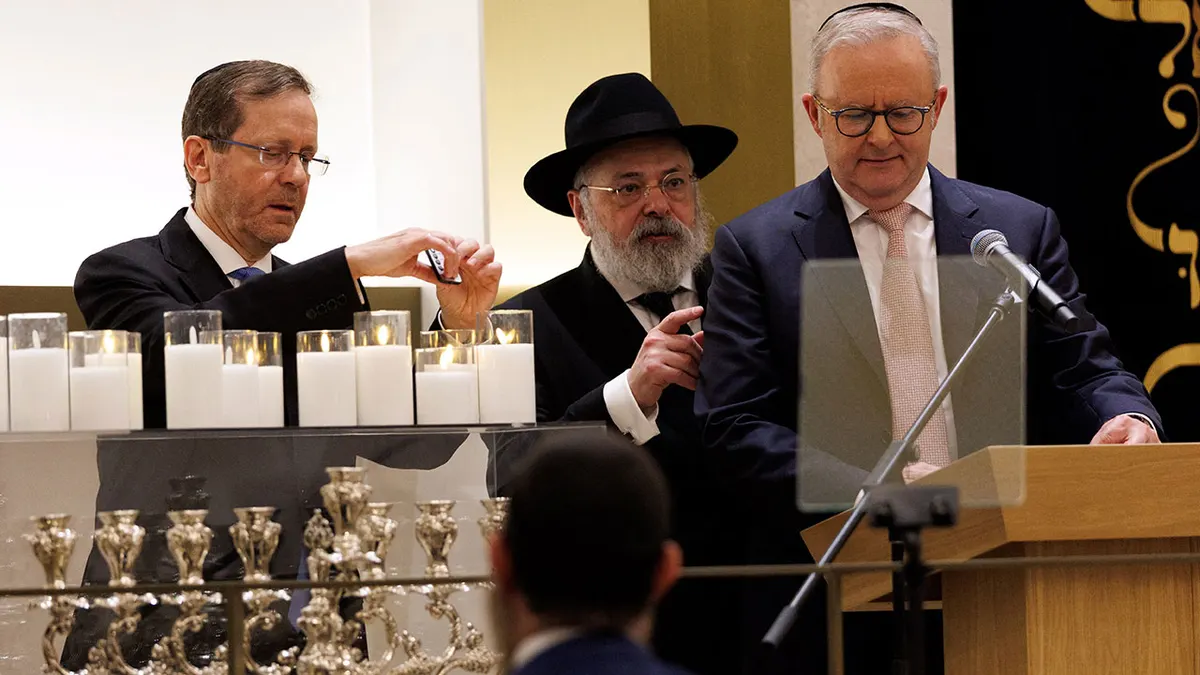 Izraelski predsjednik Isaac Herzog i australski premijer Anthony Albanese