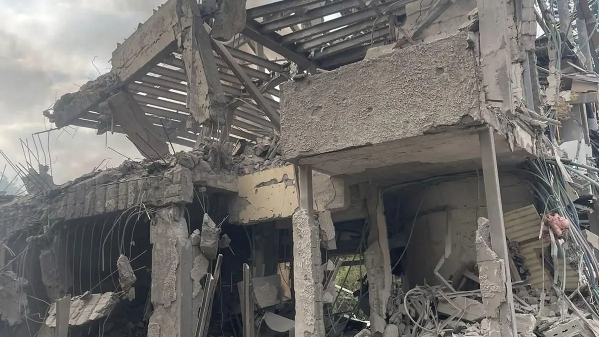 Izravni iranski raketni napad tijekom 12-dnevnog rata.