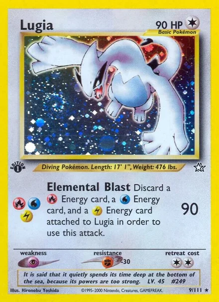 Holo kartica Lugia Neo Genesis