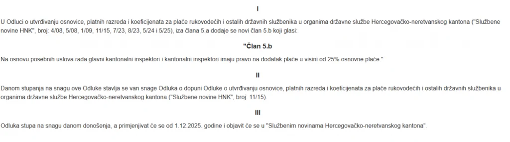 Povećanje plaća HNŽ