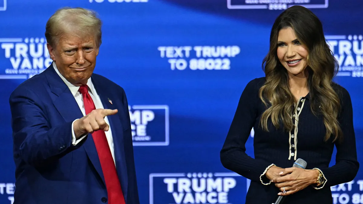 Noem i Trump tijekom izbora