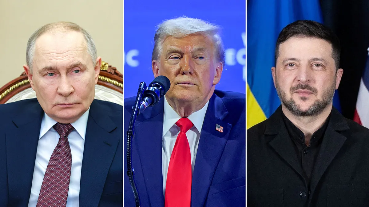 Vladimir Putin, Donald Trump i Volodymyr Zelenskyy