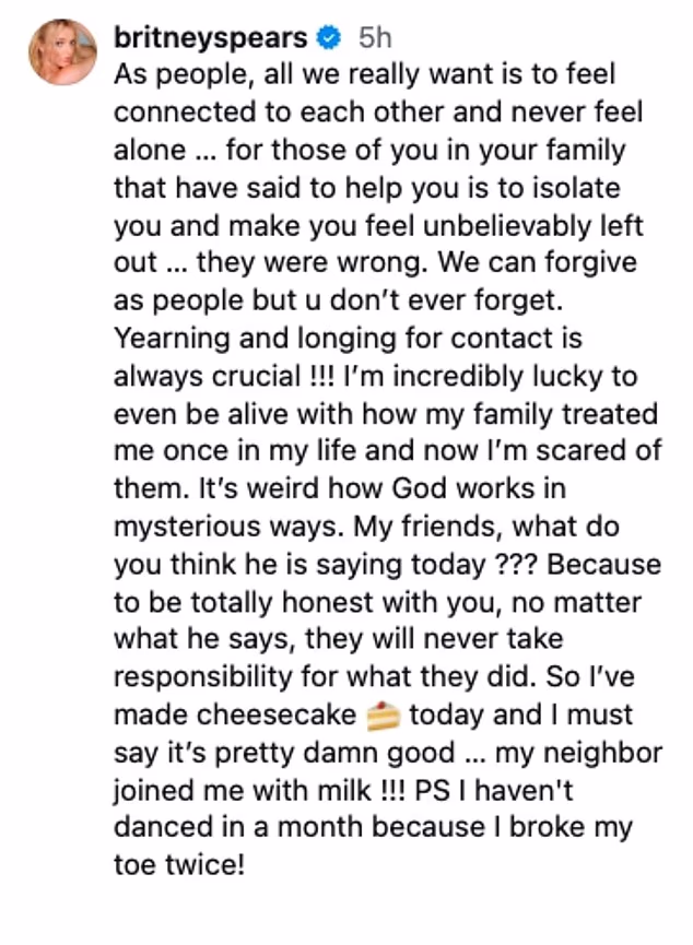 Otrovna hitmejkerica tvrdila je da njezini rođaci 'nikada neće preuzeti odgovornost' dok ih je ona kritikovala jer su je 'izolirali'