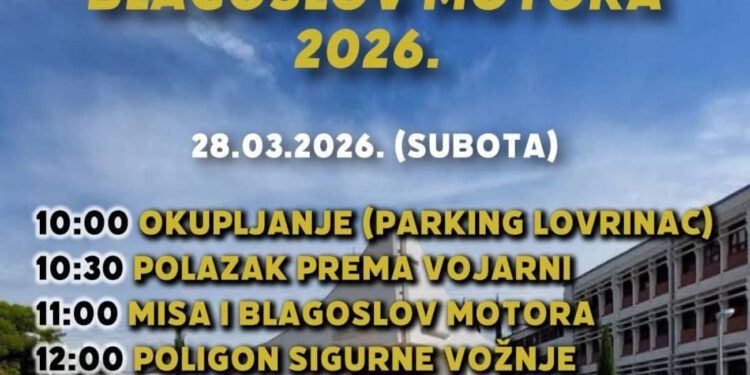Blagoslov motora u Splitu: Okupljanje na Lovrincu, potom program u vojarni Dračevac