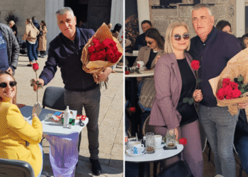 Bulj dijelio cvijeće ženama po Sinju