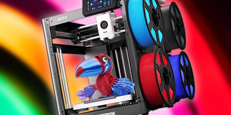 FlashForge AD5X jedan je od najboljih 3D pisača u više boja s cijenom ispod 300 USD