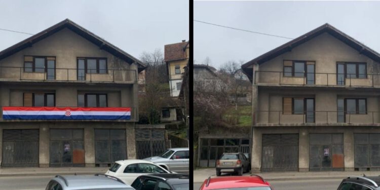 Muslimani pokidali hrvatske zastave: ‘Policija nije reagirala’