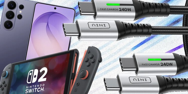 Nabavite 2 paketa od 6,6 stopa USB Type-C kabela za 5,99 USD (3 USD po kabelu)