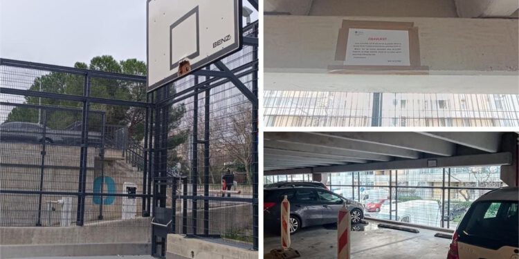 Novo igralište u Dobrilinoj i dalje propada… Sanacija garaže je pak ‘kozmetičke’ prirode, nema statičkih problema!