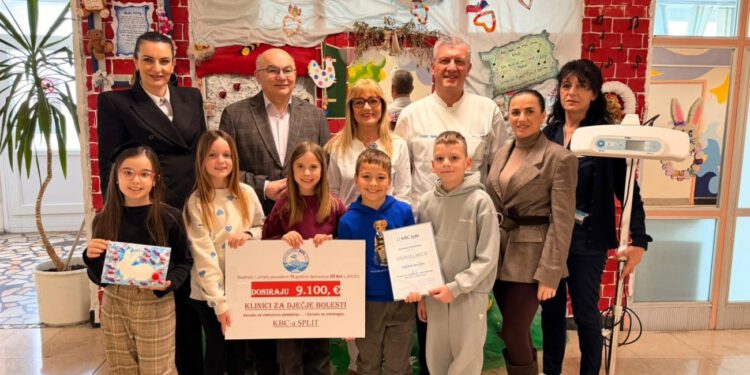 OŠ Bol donirala Kliniku za pedijatriju KBC-a Split