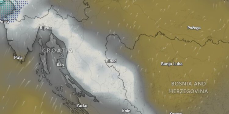 Olujna prijetnja nad Hrvatskom: Ovdje će prvo udariti