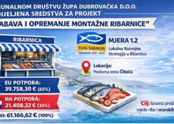 Općini Župa dubrovačka odobrena sredstva za nabavu montažne ribarnice