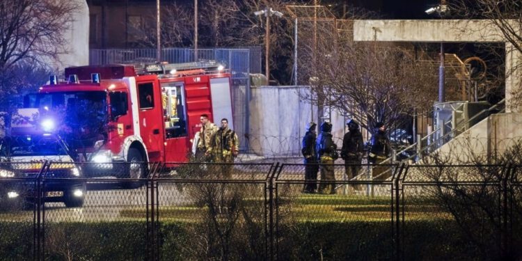 Požar u splitskom zatvoru, vatrogasci su na terenu