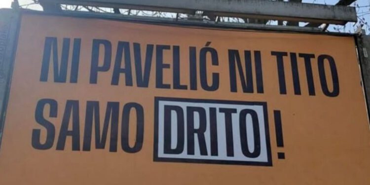 U Zagrebu osvanuli plakati ‘Ni Pavelić ni Tito, samo – drito!’, poznato tko stoji iza svega
