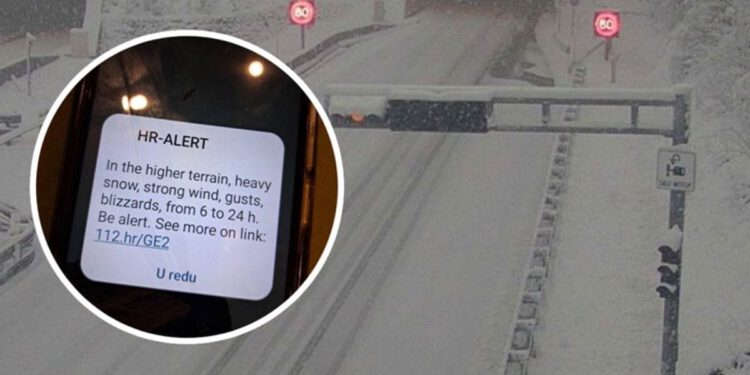 Zbog snijega kamioni ne mogu prema moru