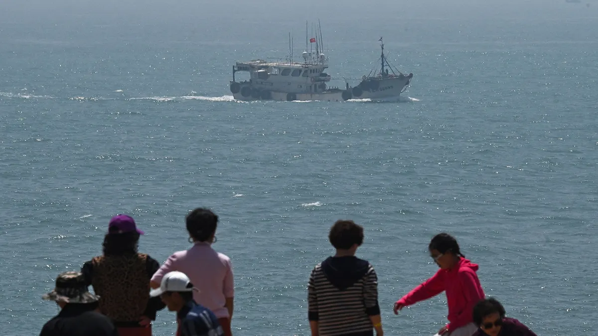 Kineski ribarski brod u blizini Tajvana