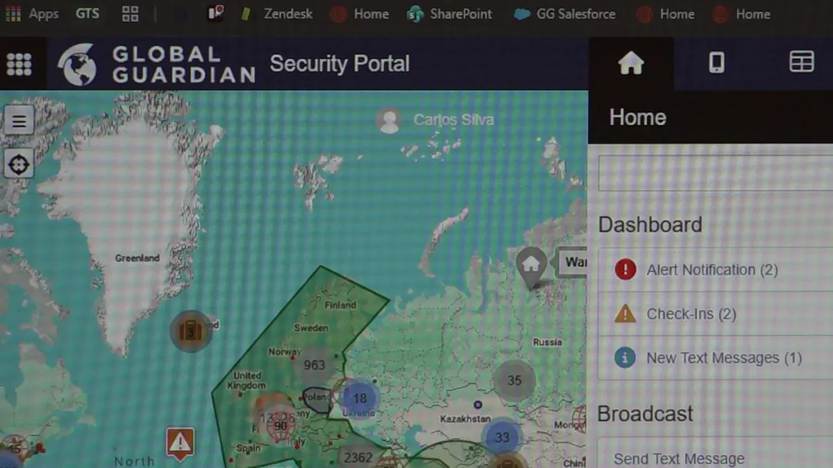 Global Guardian portal za zaštitarsku tvrtku