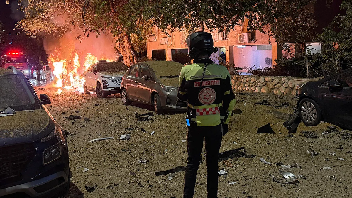 vatrene posljedice napada iranskih balističkih projektila