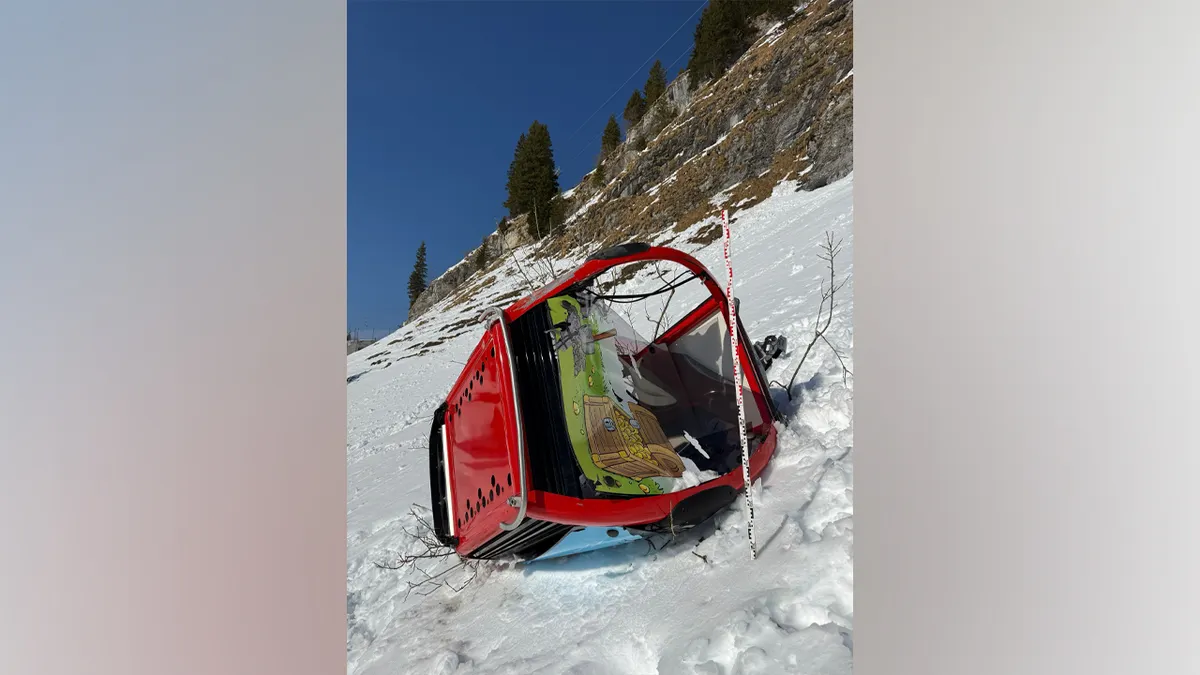 Gondola koja se srušila na švicarskom skijalištu