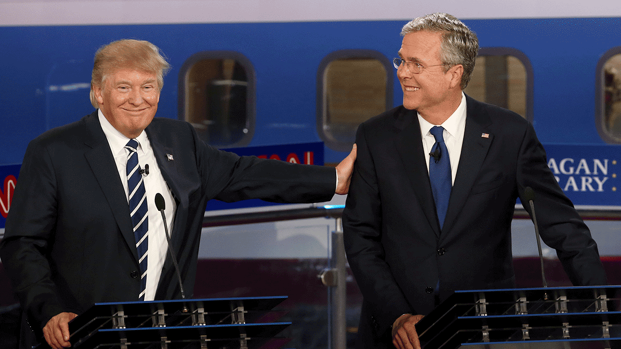 Donald Trump i Jeb Bush 2015