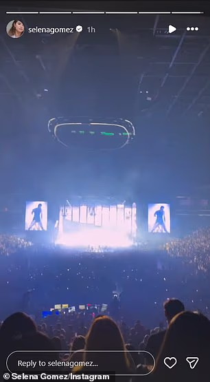 Gomez je bodrila Lovato iz VIP separea unutar Kia centra