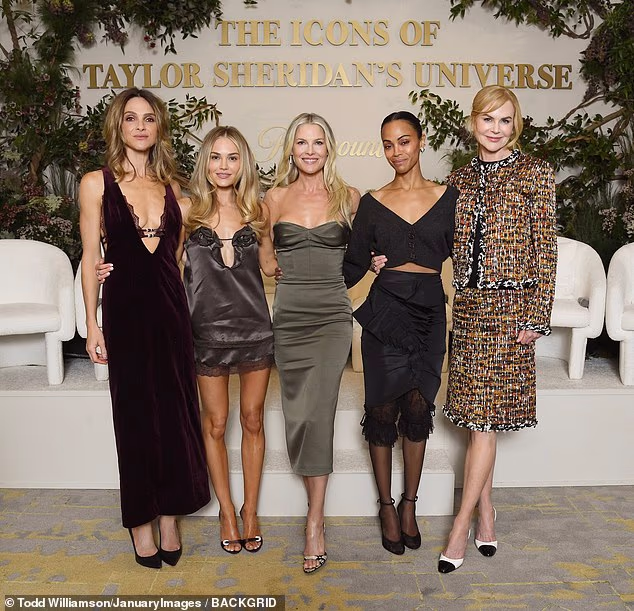 Ljepotici su se pridružili Ali Larter, Zoe Saldana, Cassie Randolph i Beau Garrett na događaju The Icons of Taylor Sheridan's Universe u New Yorku