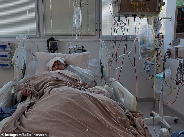 Kellie (na slici nakon nedavne operacije) pobjesnila je, bojeći se da bi izlaganje Covidu moglo prekinuti njezino liječenje raka i ugroziti njezine šanse za preživljavanje