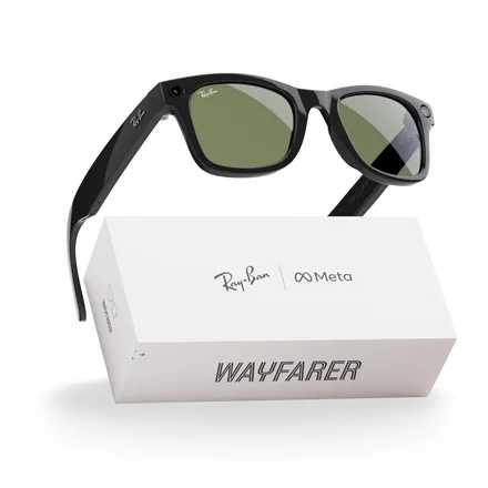 Ray-Ban Meta (Gen 1), Wayfarer, Shiny Black