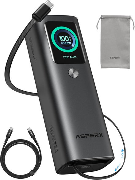 AsperX 20,000mAh 165W Power Bank