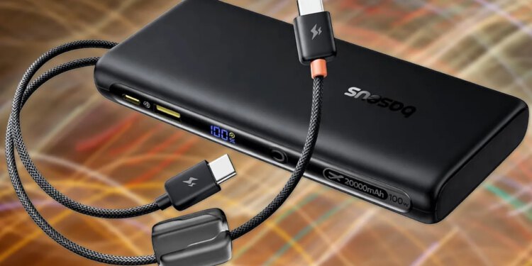 Baseus 20,000mAh 100W Power Bank s dva USB-C kabela pada na samo 39,99 USD
