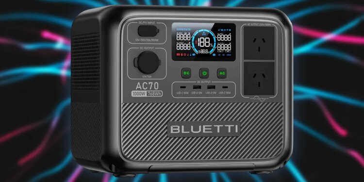 Bluetti AC70 768Wh LiFePO4 Power Station pada na 255 USD, 100 USD jeftinije od Amazona