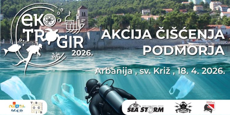 EKO TROGIR 2026: Velika akcija čišćenja podmorja u Mastrinki i Arbaniji