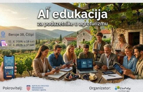 Edukacija u Konavlima na temu umjetne inteligencije za poduzetnike u agroturizmu