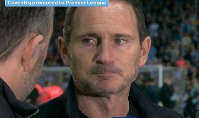 Emotivni Frank Lampard suzbija suze nakon promocije Coventry Cityja u Premier ligi dok Richard Keys slavi povratak svoje voljene ekipe u prvu ligu