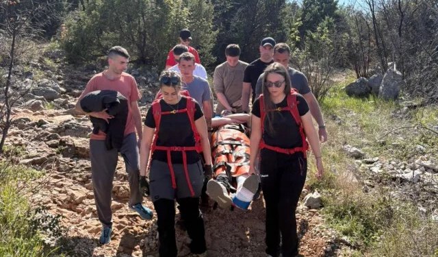 Intervencija HGSS-a na Križevcu: Ozlijeđeni muškarac prevezen u Hitnu pomoć