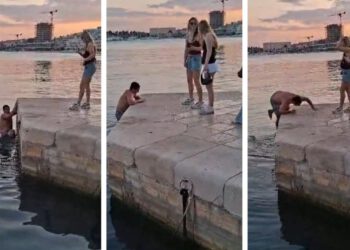 Krenulo je: Stranac skočio s broda i plivao do Rive, nije sve išlo “glatko”